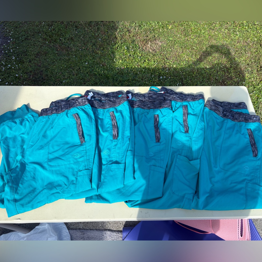 FIVE PAIRS of Dickie’s Scrub Pants